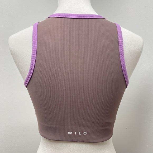 ANTHROPOLOGIE - WILO, Racer bra Sports bra in Mauve & lavender, size Medium - Picture 4 of 11